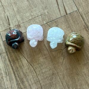 Baby Crystal Turtles, 4 Different Stones